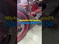 Michelin Pilot Road 6 - Suzuki SV650 #service #asmr #premiumsportcycles #psc #tyre #youtube #shorts