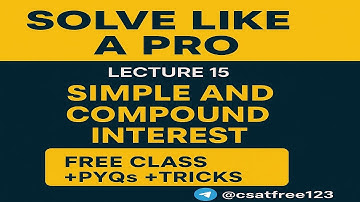  Simple interest & Compound Interest tricks | UPSC CSAT 2025/2026 Free Class for Beginners