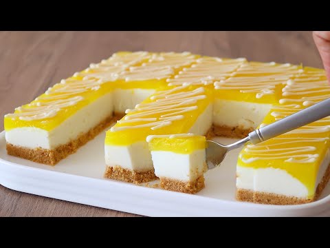 🍋 LİMON VARSA Bu Pastayı Hemen Yap! FIRINA GEREK YOK❌ CHEESECAKE ile uğraşma!