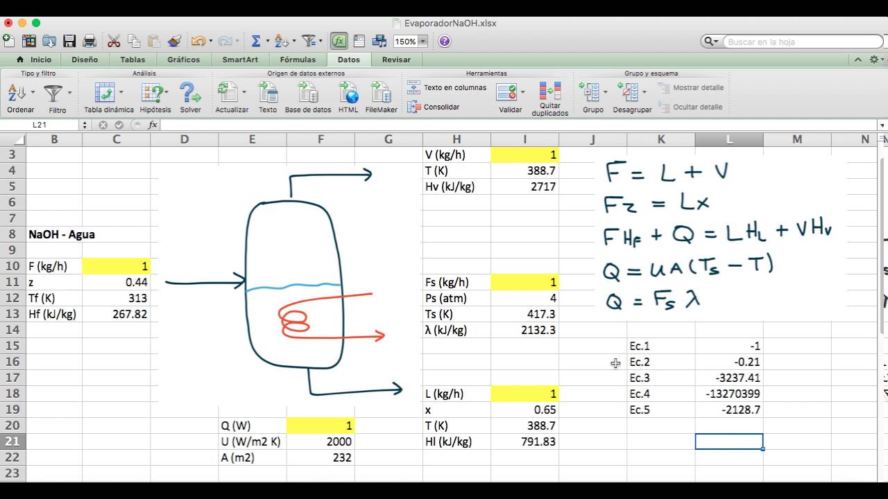 Evaporador de Simple Efecto (Parte2) - YouTube