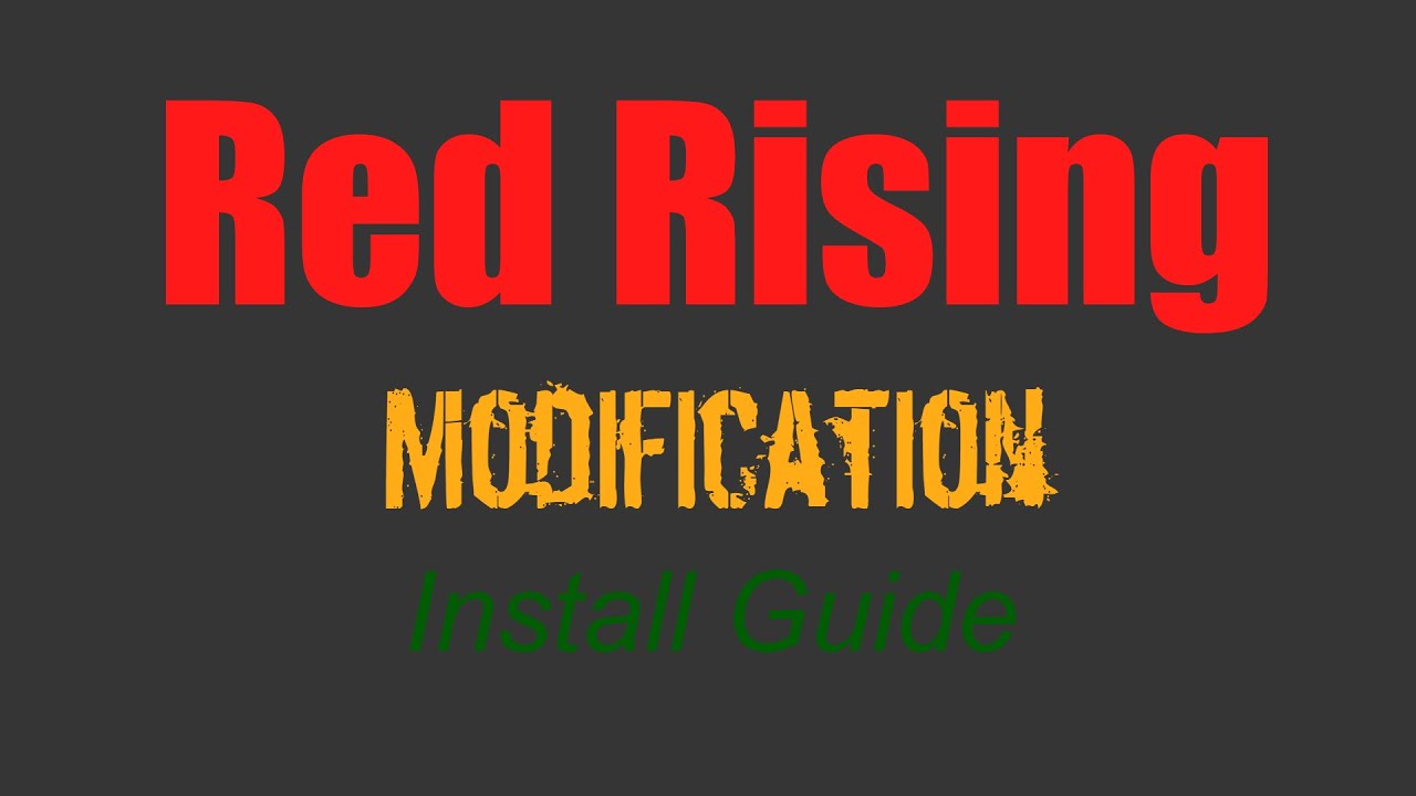 How To Install Red Rising Modification For Men Of War Assault Squad 2