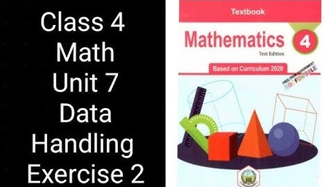 Class 4 Math | Unit 7 Exercise 2 | Data Handling | KPK Textbook Board