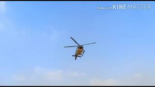 Superstar rajinikanth private helicopter arrival