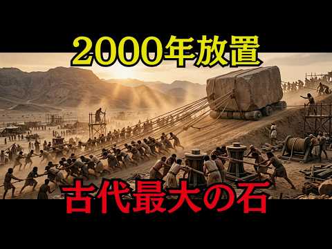 人類が動かした最大の石は1250トン。バールベックには、それを超える石が2000年眠っている【ミステリー 怖い話】