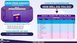 EazyBot CASH PRIZE KAHOOT Complete