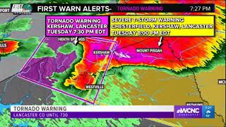 Tornado Warning in Chester County, SC