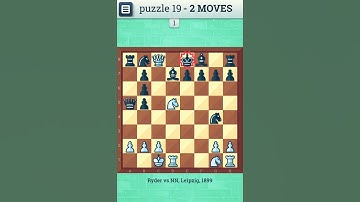 CHESS PUZZLE - 19 | Checkmate in two moves | Chess, Chess Strategy, Chess Game, Chess Puzzles