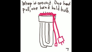 How to Remove a light bulb. CFL (compact fluorescent light)