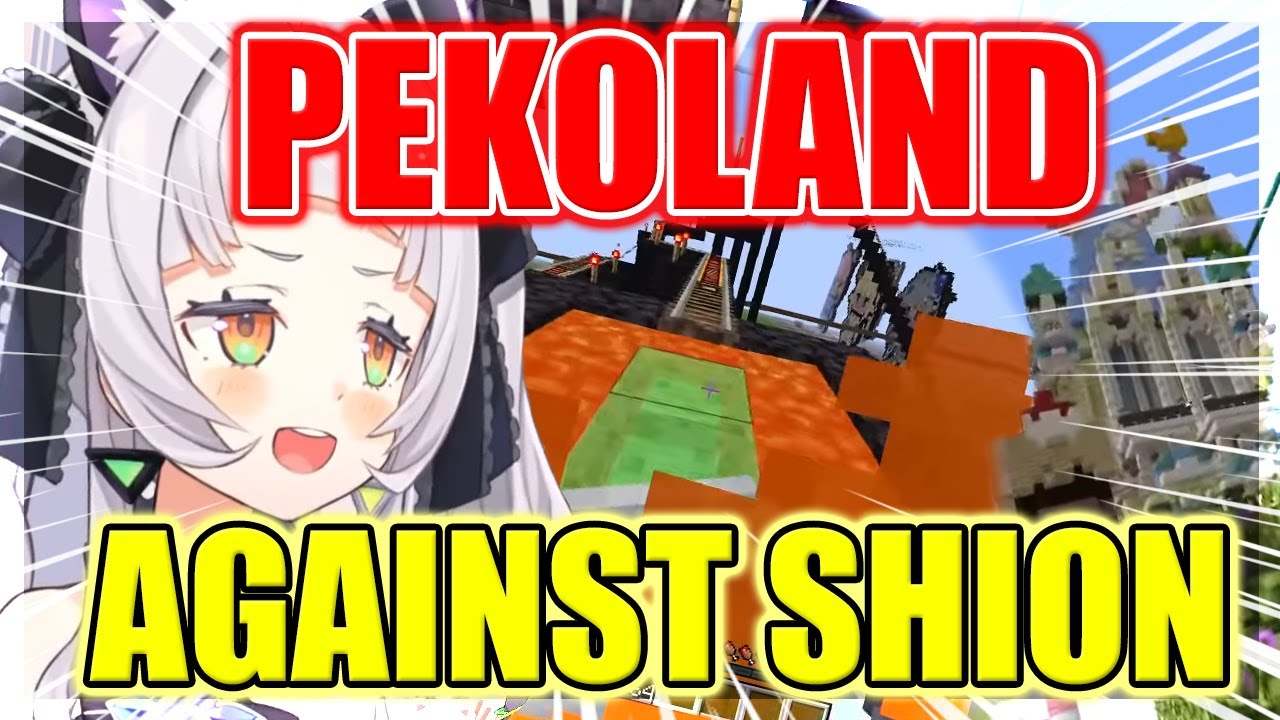 【ENG Sub】Shion Goes To Pekoland - Minecraft Reaction to Usada Kensetsu 【Hololive】