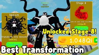 Buying The Best Transformation Venom! Unlocked Stage 8! - Lifting Simulator