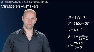 Variabele vrijmaken in wortel-, machts- en gebroken formules (vwo A/C) - WiskundeAcademie