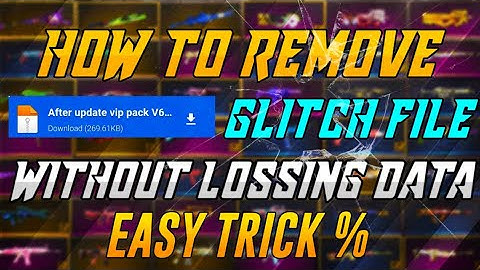 HOW TO REMOVE GLITCH FILES❗Z ARCHIVER❗WITHOUT LOSING DATA❗EASY STEPS‼️