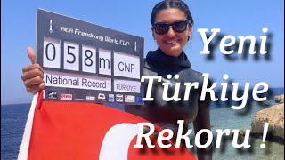 Yağmur Ergün Serbest Daliş Yeni̇ Türki̇ye Rekoru