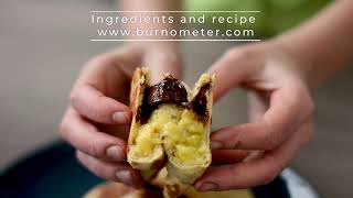 Banana and chocolate empanadas, no over no fryer with Burnometer Banana and chocolate empanadas, no over no fryer with Burnometer