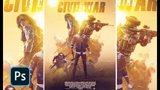 Create an Action Movie Poster Manipulation Effects Photoshop Tutorial