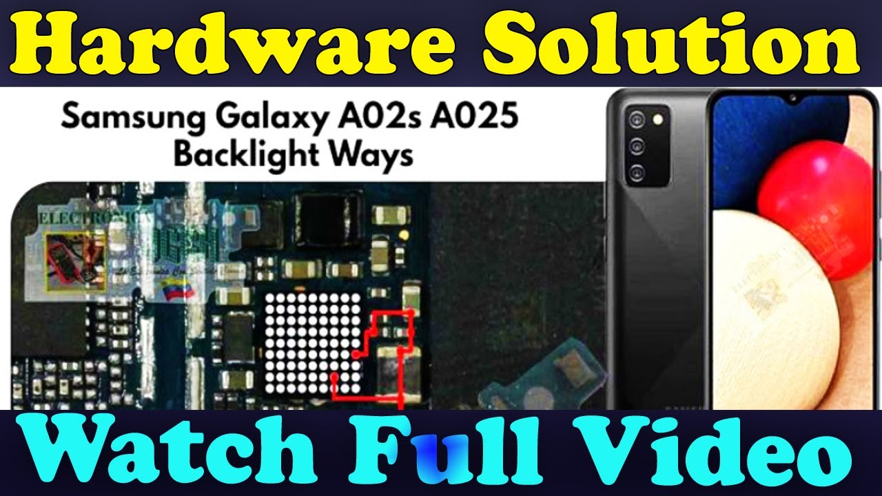 Samsung Galaxy A02s A025 LED Light Problem Backlight Jumper Ways Repair