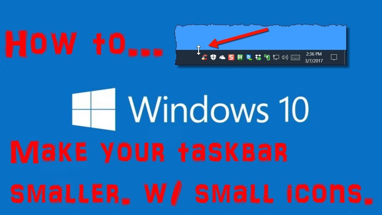 windows 10 taskbar icon resize