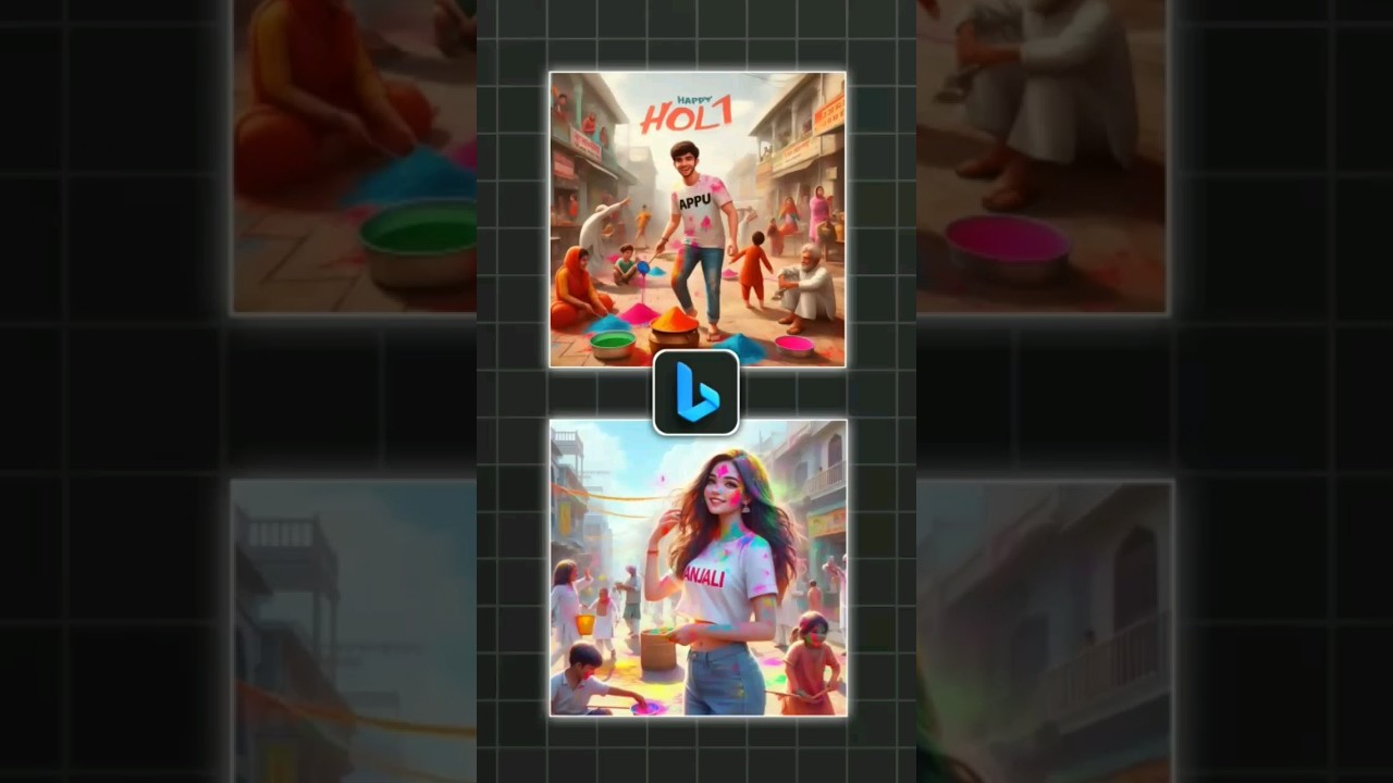 How To Create 3D Ai Holi Image Editing | Bing Image Creator