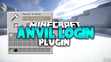 ANVIL LOGIN! | Minecraft Plugin Tutorial