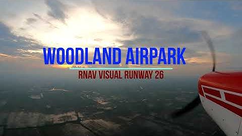 WOODLAND AIRPARK RUNWAY 26 CONTINUOUS DESCENT FINAL APPROACH