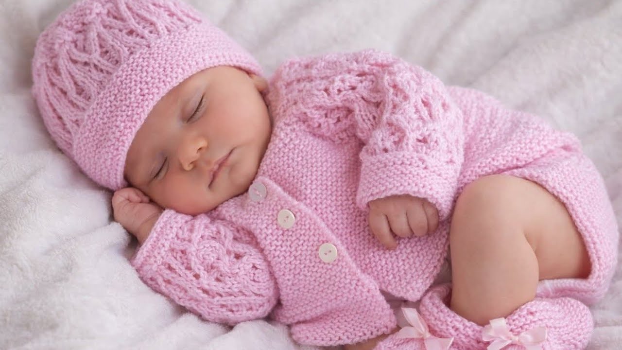 Beautiful New Born Baby Sweater,Cap, Socks Design Hand Knitting Woolen Pattern 
