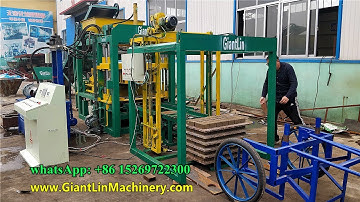 Detailed show and introduction for QT4-18 automatic concrete pavements block making machine in 2019