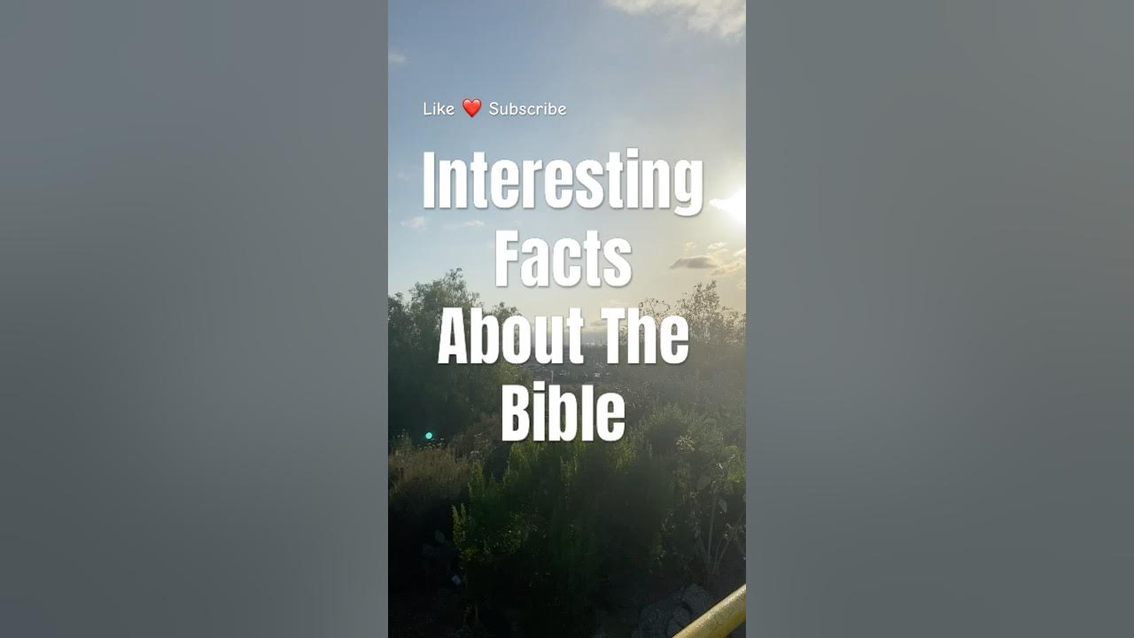Interesting Facts About The Bible! How many did you know?! #backtothebible #thebible #bible #kjv Interesting Facts About The Bible! How many did you know?! #backtothebible #thebible #bible #kjv