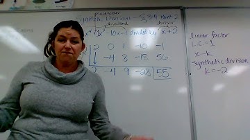 Synthetic Division Example Video--Section 3-4 Part 2