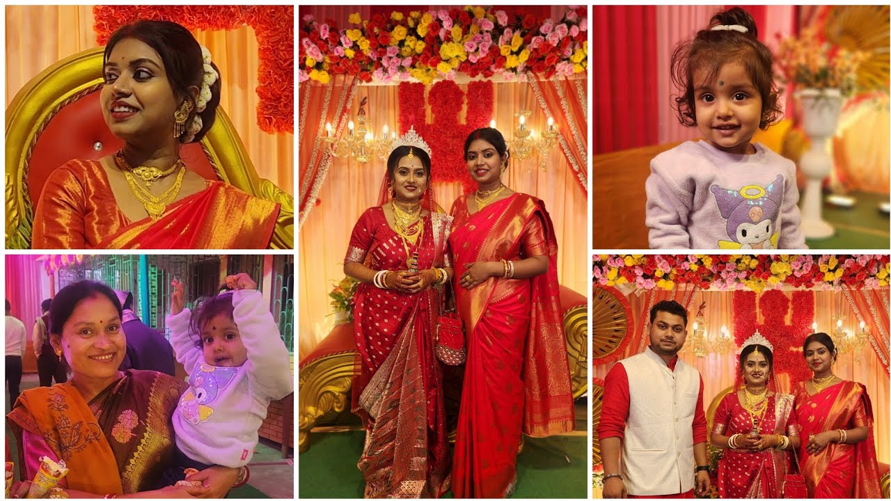 বিয়ে বাড়ি সবাই একসঙ্গে ভীষণ মজা করলাম,সোনা মা বিয়ে বাড়িতে নাচ করলো || AkashPapriVlog