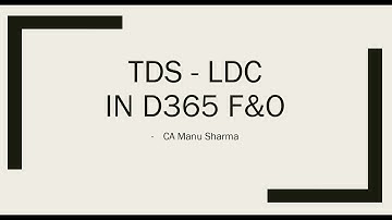 Episode 1 | Basic TDS Setup with Transactions