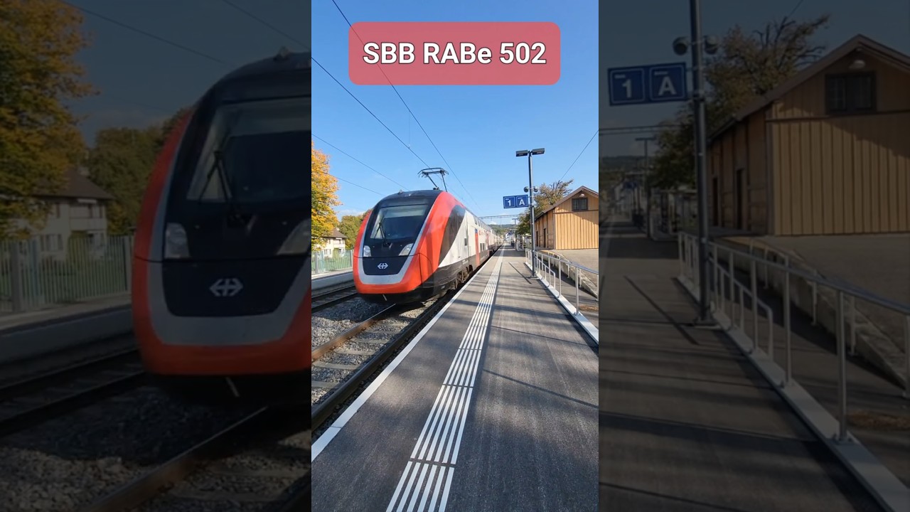 MODERNER DOSTO-SPEED! 🚅💨 SBB RABe 502 | Bahnhof Räterschen | 2022 #shorts