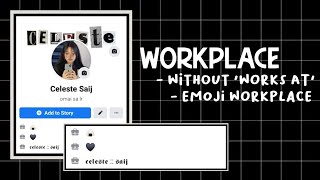 how to add workplace without works at and how to add an emoji on ur wp screenshot 1
