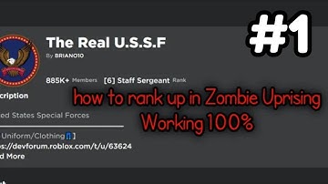 How to Rank up in Roblox Zombie Uprising