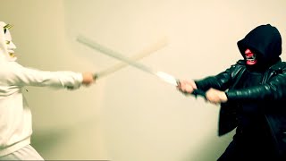 Urban Ninja The Story: cyberpunk/fantasy martial arts short film katana samurai sword fight scene