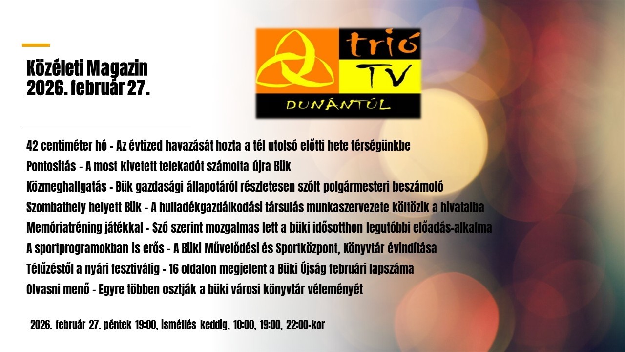 Közéleti Magazin 2026. február 27.