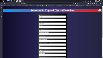 Thyroid Disease Detection Ouput