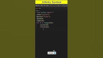 Infinity Symbol in Python | Python Turtle Graphics | #shorts #python #coding