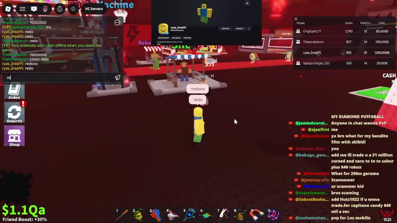 live sab pvping/trading