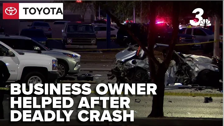 Business owner jumps in to help victims of deadly 12 car crash