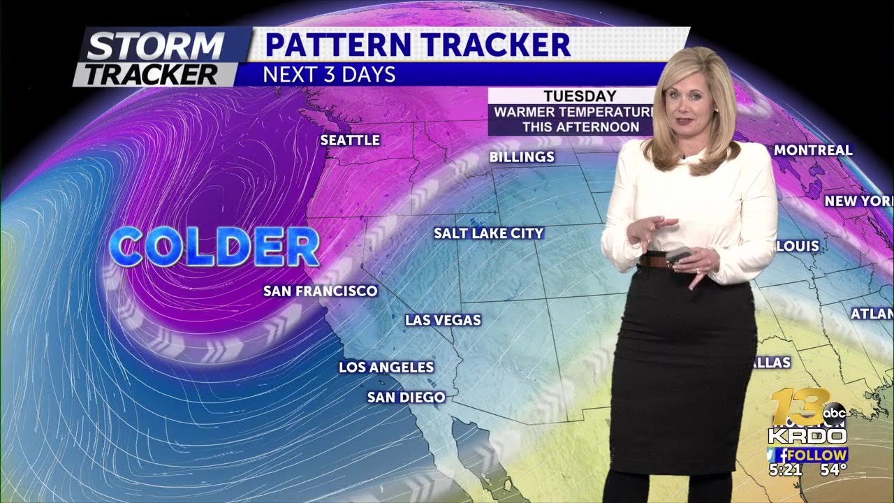 Colder with a chance of snow by weekend - YouTube