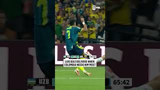 Luis Díaz's goal restores Colombia's lead over Uzbekistan