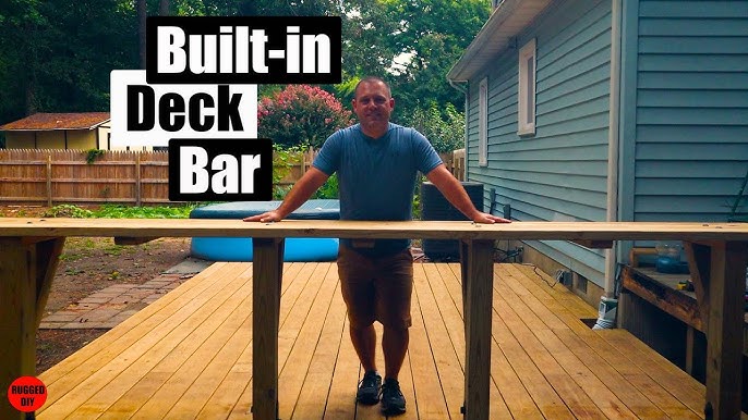 Easy Railing Bar Top Plans – How to Build a Railing Bar Top