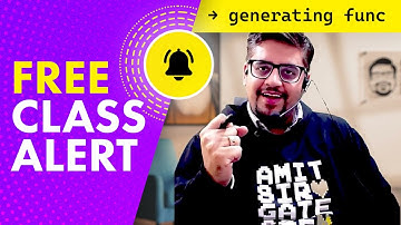 Free Class for all GATE 2023 aspirants on Generating Functions