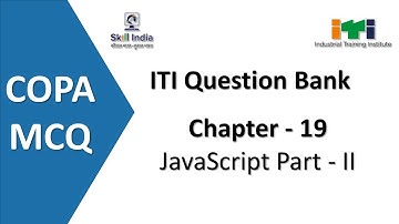 19. JavaScript Part - 2 | ITI COPA MCQ | Question Bank | #copamcq