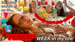 a *PERIOD* week in my life... showing you EXACTLY what it’s like to be on your period!!