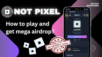 How to play Not pixel airdrop | Not pixel new update | Top crypto airdrop