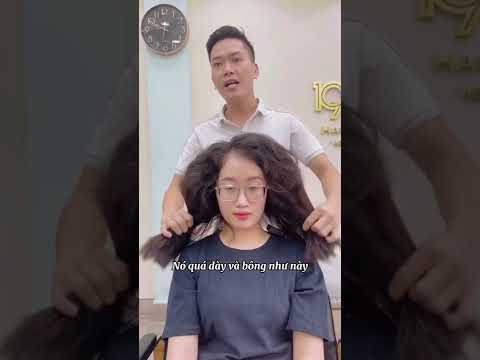 Video Duỗi tóc bông xù - 1900 Hair Salon - youtube