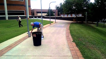 Blowing up a trash can with liquid nitrogen