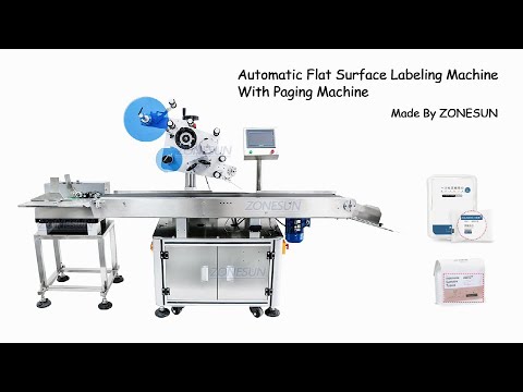 ZONESUN ZS-TB832 Automatic Flat Surface Labeling Machine with Paging ...