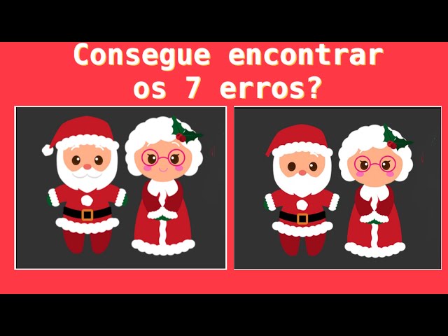 Jogo dos 7 erros: Natal